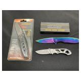 3 Folding Knives: Guidesman, Tac-Force, Sheffield