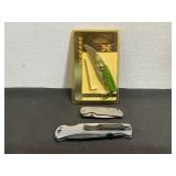 Three Schrade Folding Knives Set