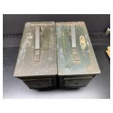 Two .50 Caliber Ammo Cans