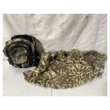 Camo Back Pack And Die Cut Fabric "Poncho"