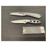 Two Gerber Folding Pocket Knives
