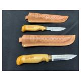 Two Rapala Knives with Sheathes