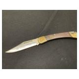 Rosewood Folding Knife with Brass Bolsters