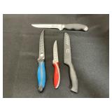 Four-Piece Knife Set with Sheaths