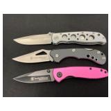 Three Smith & Wesson Pocket Knives