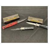 Three Folding Tactical Knives