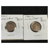 1919-S and 1920-S Lincoln Cents