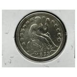 1853 Seated Dime with Arrows