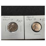1924-S and 1925-S Lincoln Cents