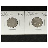 1935 and 1935-S Buffalo Nickels