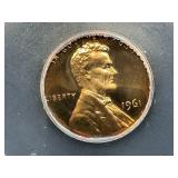 1961 Lincoln Penny Proof 69