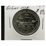 1893 Colombian EXPO Silver .50 Cent Piece