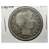 1900-P Barber Half Dollar