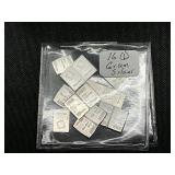 16 Valcambi Suisse 1 gram .999 bars