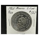 1965 Mexican Silver Peso
