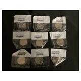 9 Kennedy Uncirculated Half Dollars