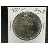1881-P Morgan Silver Dollar