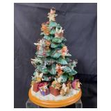 Christmas Tree Figurine with Angel Cats