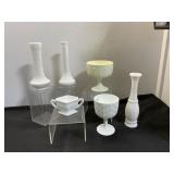 White Milk Glassware