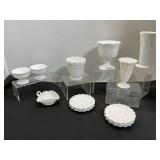 White Milk Glass Pieces