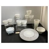 White Milk Glass Tableware