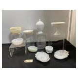 Milk Glass Dishes and Bowls