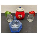 Hallmark Disney Cookie Jar and Glass Items
