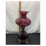 20-Inch Amethyst Swirl 2-Way Lamp