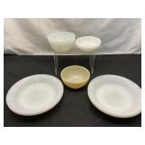 Fire-King Milk Glass Bowls Collection