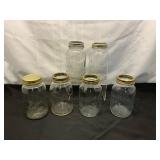 13 Glass Canning Jars by Drey, Ball, and Kerr