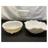 Three Pressed Glass Bowls