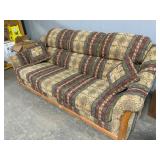 Loren Mitchell Upholstered Sofa with Wood Frame