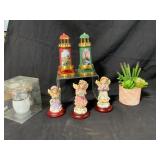 Decorative Figurines and Home Items Assortment