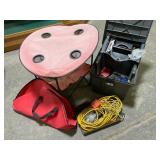 Drink Table & Tool Box, and Extension Cord