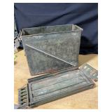 Metal Storage Box with Jumper Cables