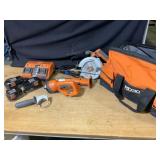 Ridgid Power Tools and Accessories Lot