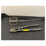 Bolt Cutter and Metal Mixing Paddle