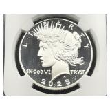 2023-S Peace Dollar PF70 CAMEO