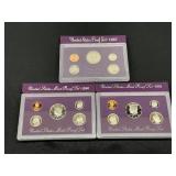 1987-1990-1991 U.S. Mint Proof Sets