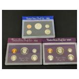 1983-1984-1987 U.S. Mint Proof Sets
