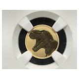 2026 Tyrannosaurus Rex 1 Gr 22K Gold Coin