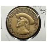 1867-1917 Buffalo Bill Cody Bronze Coin