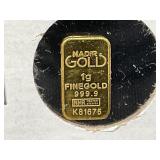 One Gram Solid Gold Bar