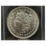 1 Oz. Silver 1987 Morgan Dollar Replica