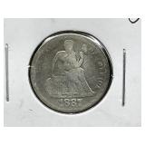 1887 Seated Dime
