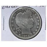 1915-S Barber Half Dollar