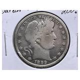 1899-P Barber Half Dollar