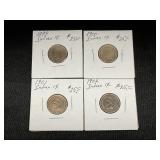 (4) Indian Head Penniesï¿½1899, 1900, 1901, 1902