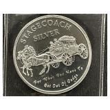 1 Oz. Silver Stagecoach Round