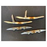 Four Folding Pocket Knives